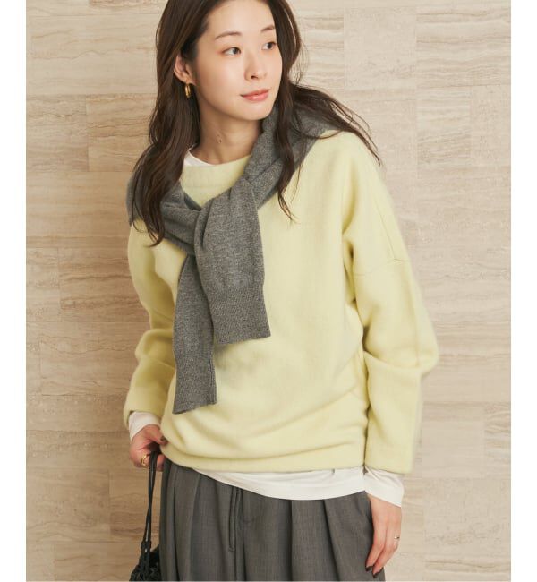 Plage「pooginook minimal プルオーバー」|ニット・セーター|イエロー