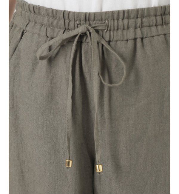 IENA LA BOUCLE「《追加》IENA LA BOUCLE リネンブロードイージーパンツ(ブラック)」|その他|