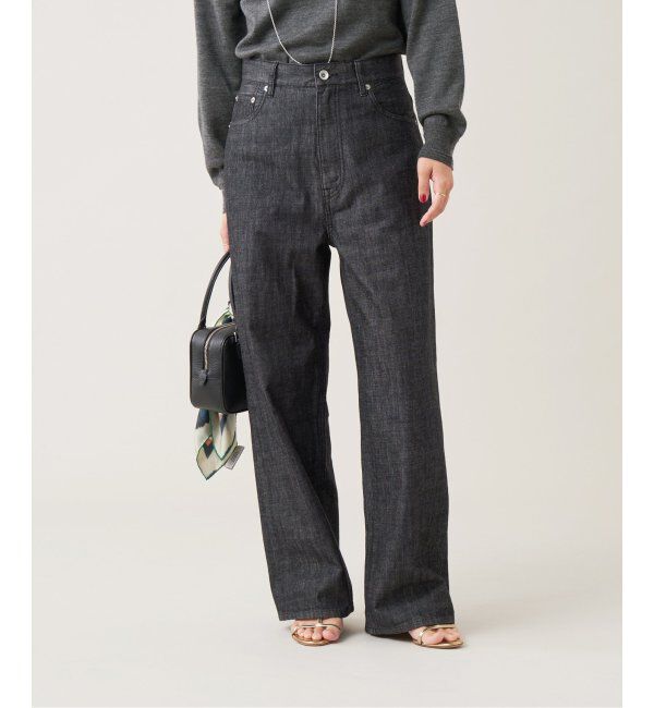 IENA LA BOUCLE「IENA LA BOUCLE ストレートカラーデニムパンツ」|デニム|