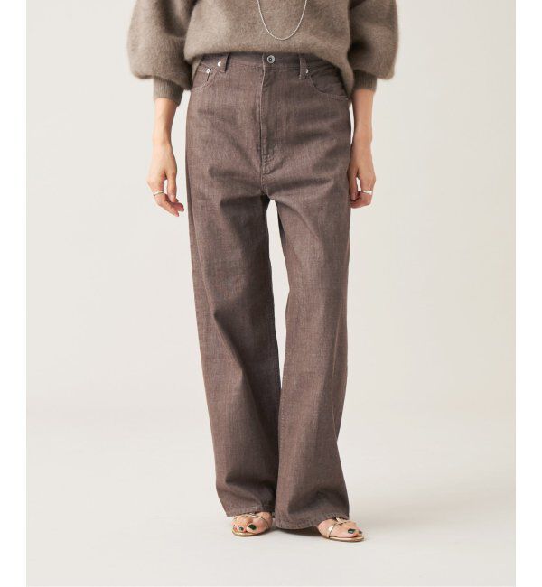 IENA LA BOUCLE「IENA LA BOUCLE ストレートカラーデニムパンツ」|デニム|