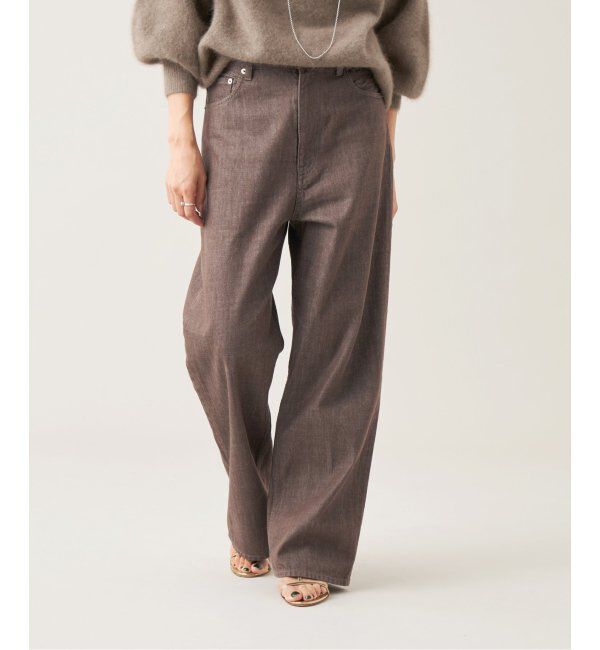 IENA LA BOUCLE「IENA LA BOUCLE ストレートカラーデニムパンツ」|デニム|