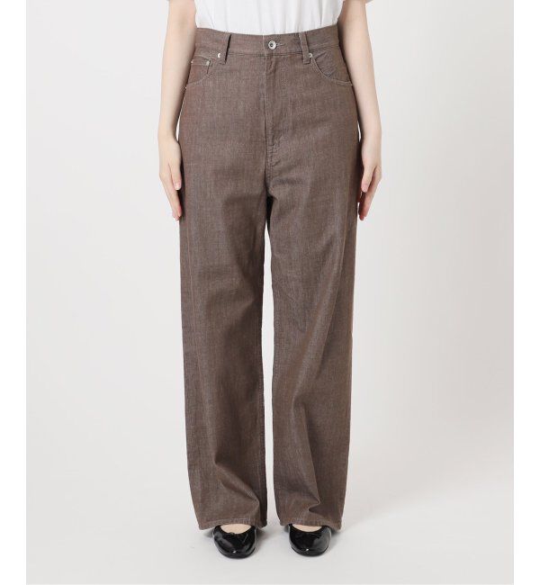 IENA LA BOUCLE「IENA LA BOUCLE ストレートカラーデニムパンツ」|デニム|