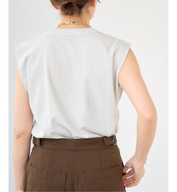 IENA「ATON/エイトン FRESCA SINGLE JERSEY ノースリーブ」|Tシャツ・カットソー|