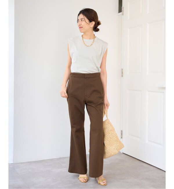 IENA「ATON/エイトン FRESCA SINGLE JERSEY ノースリーブ」|Tシャツ・カットソー|