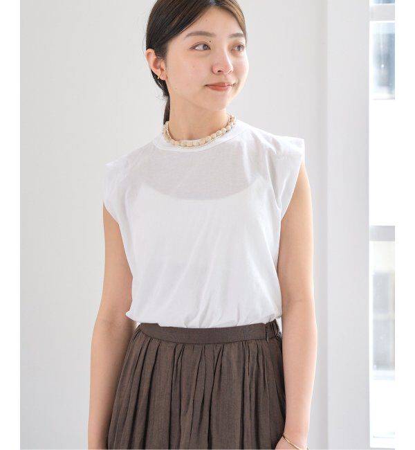 IENA「ATON/エイトン FRESCA SINGLE JERSEY ノースリーブ」|Tシャツ・カットソー|