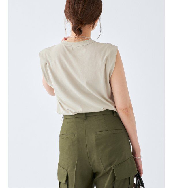 IENA「ATON/エイトン FRESCA SINGLE JERSEY ノースリーブ」|Tシャツ・カットソー|