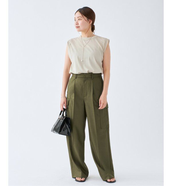 IENA「ATON/エイトン FRESCA SINGLE JERSEY ノースリーブ」|Tシャツ・カットソー|