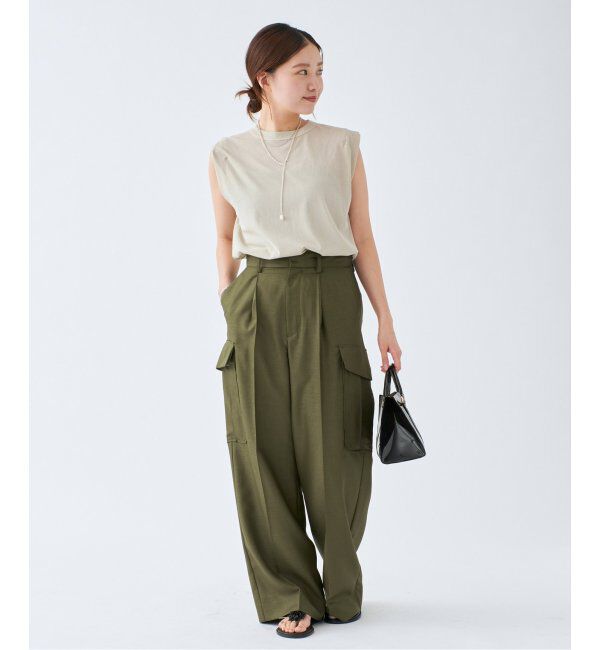 IENA「ATON/エイトン FRESCA SINGLE JERSEY ノースリーブ」|Tシャツ・カットソー|