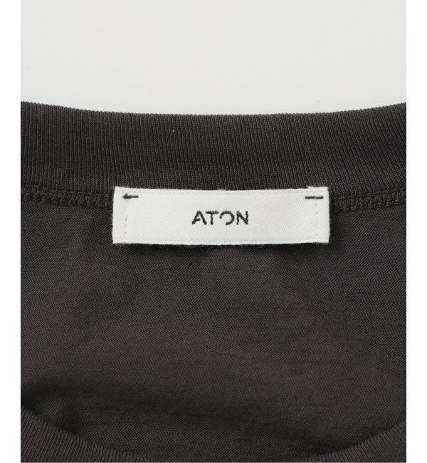 IENA「ATON/エイトン FRESCA SINGLE JERSEY ノースリーブ」|Tシャツ・カットソー|