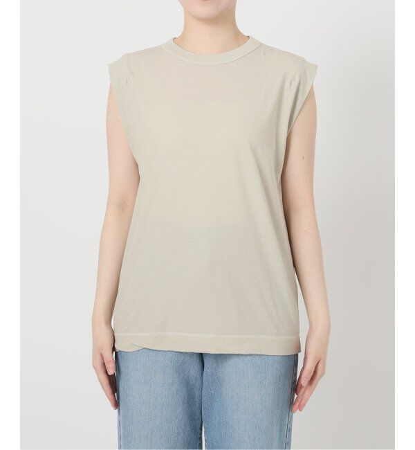 IENA「ATON/エイトン FRESCA SINGLE JERSEY ノースリーブ」|Tシャツ・カットソー|