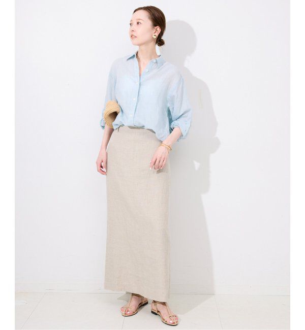 SLOBE IENA「《追加》リネンコットンレギュラーシャツ」|シャツ・ブラウス|