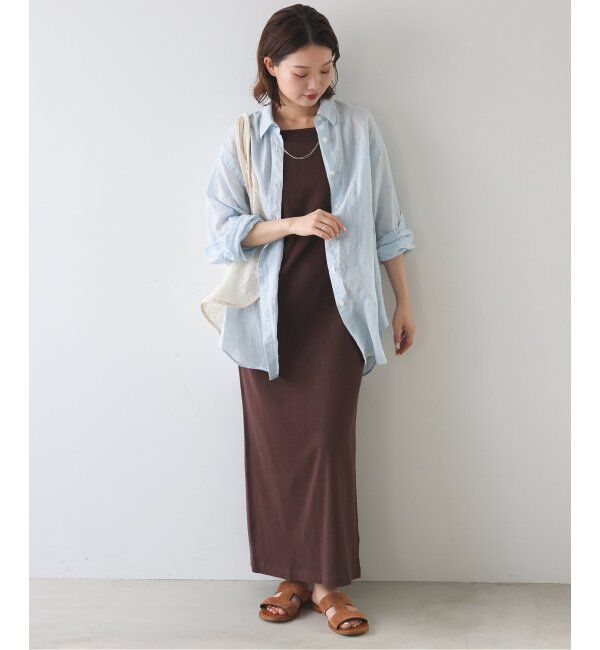 SLOBE IENA「《追加》リネンコットンレギュラーシャツ」|シャツ・ブラウス|