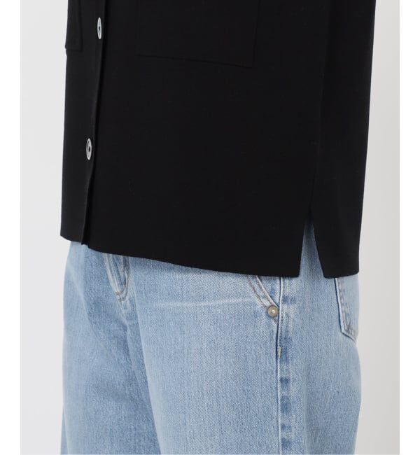 IENA「ハイツイストウールシルク 襟付きノースリーブ」|ニット・セーター|