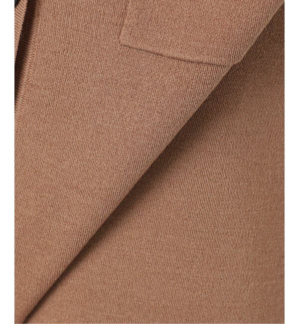 IENA「ハイツイストウールシルク 襟付きノースリーブ」|ニット・セーター|