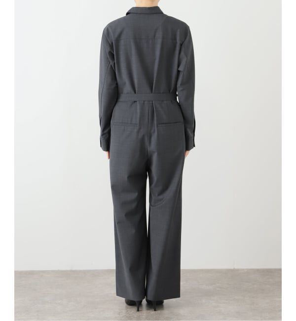 IENA「オープンカラージャンプスーツ」|オールインワン|