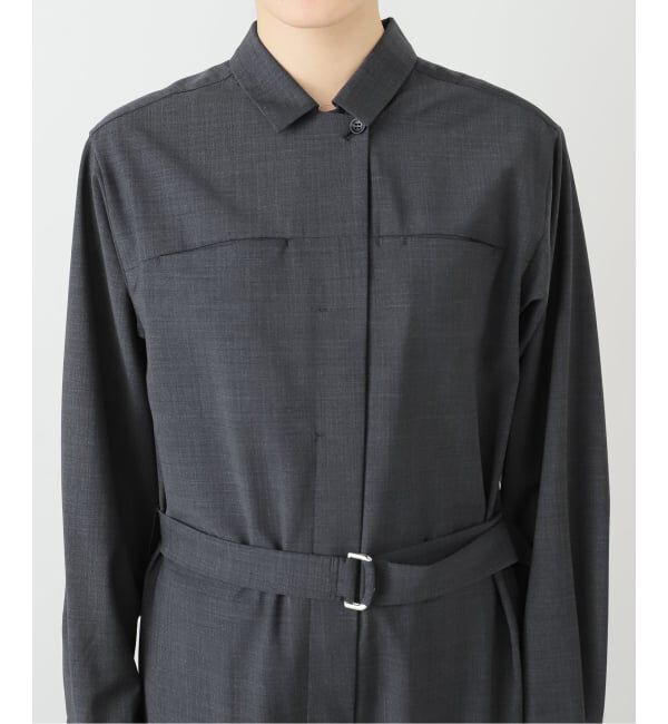 IENA「オープンカラージャンプスーツ」|オールインワン|