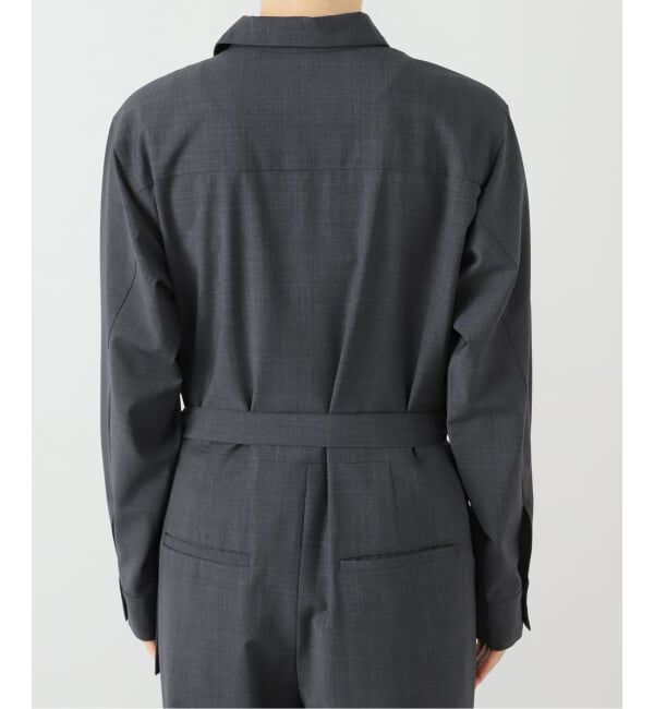 IENA「オープンカラージャンプスーツ」|オールインワン|