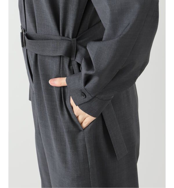 IENA「オープンカラージャンプスーツ」|オールインワン|