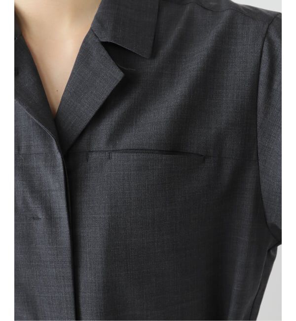 IENA「オープンカラージャンプスーツ」|オールインワン|