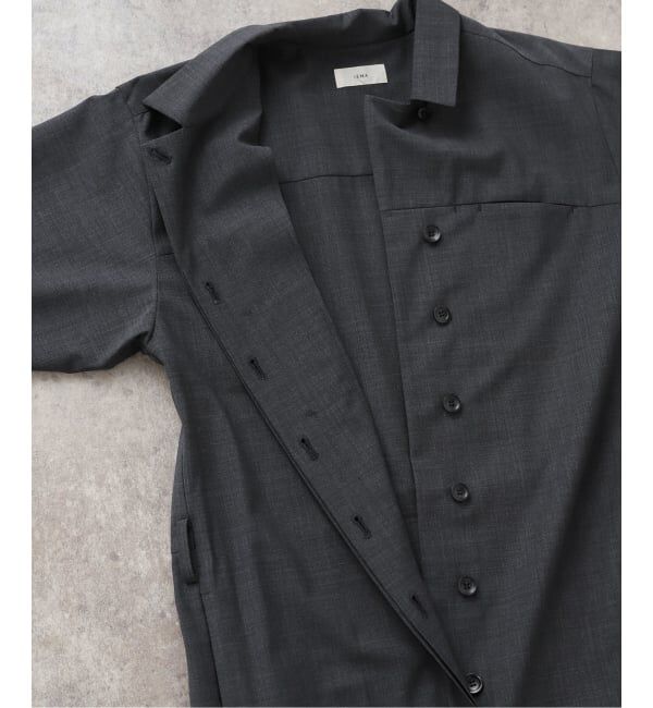 IENA「オープンカラージャンプスーツ」|オールインワン|