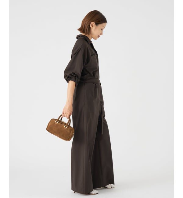 IENA「オープンカラージャンプスーツ」|オールインワン|