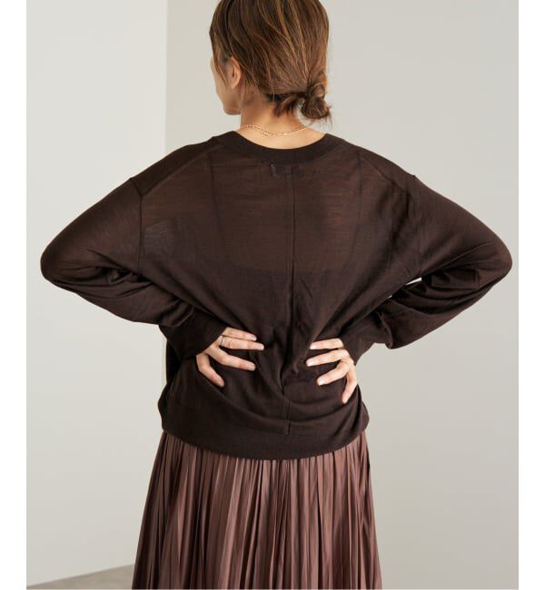 IENA「Maison IENA Vプルオーバー」|ニット・セーター|