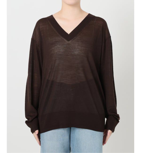 IENA「Maison IENA Vプルオーバー」|ニット・セーター|