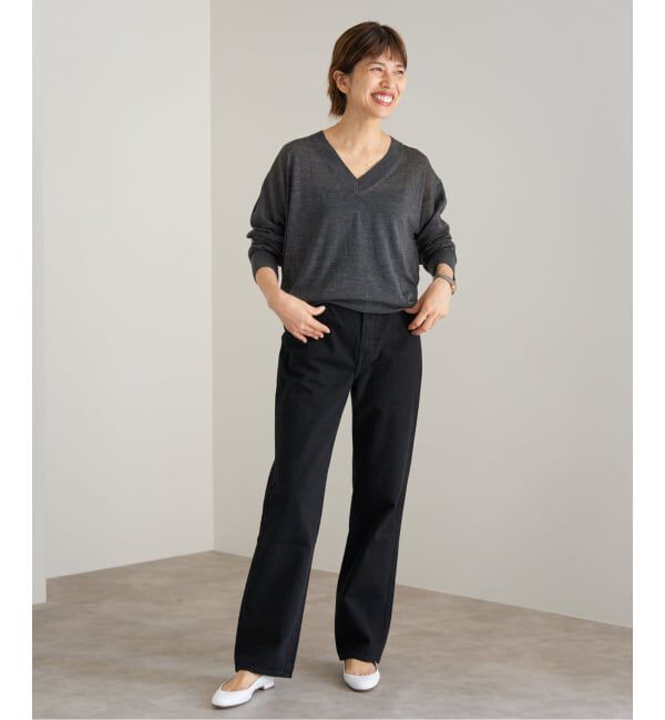 IENA「Maison IENA Vプルオーバー」|ニット・セーター|