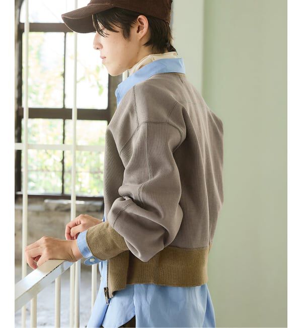 IENA「《追加2》BLACK ジップアップスウェット」|スウェット・ジャージ|