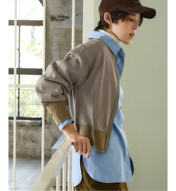 IENA「《追加2》BLACK ジップアップスウェット」|スウェット・ジャージ|