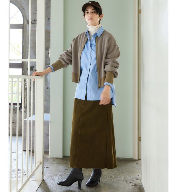 IENA「《追加2》BLACK ジップアップスウェット」|スウェット・ジャージ|