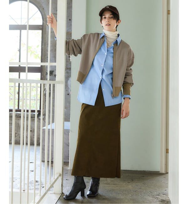 IENA「《追加2》BLACK ジップアップスウェット」|スウェット・ジャージ|