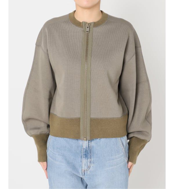 IENA「《追加2》BLACK ジップアップスウェット」|スウェット・ジャージ|