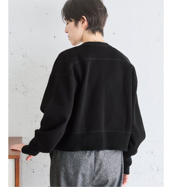 IENA「《追加2》BLACK ジップアップスウェット」|スウェット・ジャージ|