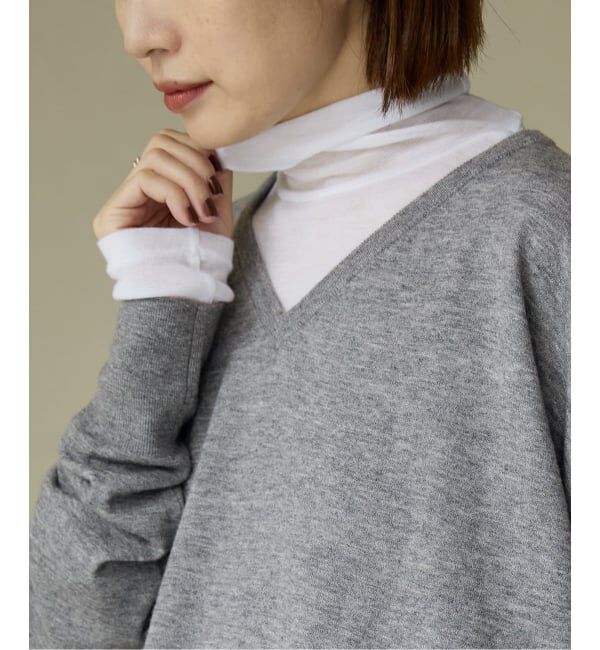 IENA「《追加2》リヨセルカシミヤタートルネック」|Tシャツ・カットソー|ホワイト