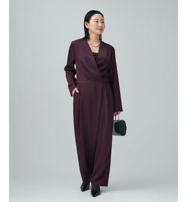 VERMEIL par iena「TAストレッチツイルコンビネゾン」|オールインワン|