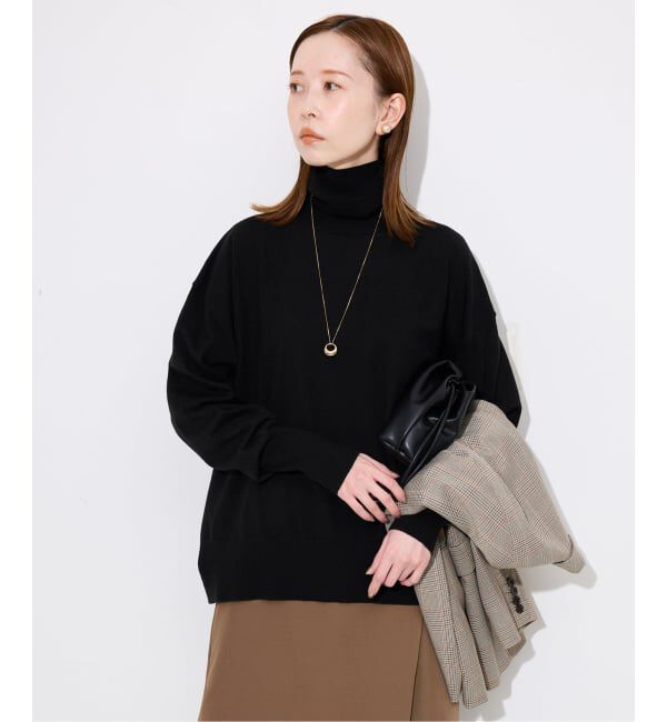 SLOBE IENA「ウォッシャブルタートルニット」|ニット・セーター|