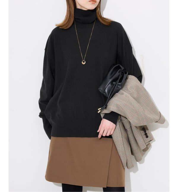 SLOBE IENA「ウォッシャブルタートルニット」|ニット・セーター|