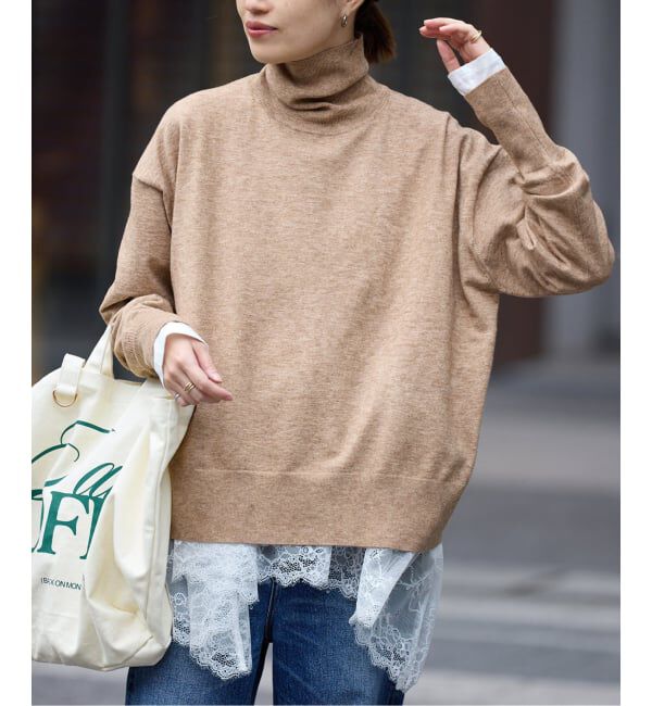 SLOBE IENA「ウォッシャブルタートルニット」|ニット・セーター|