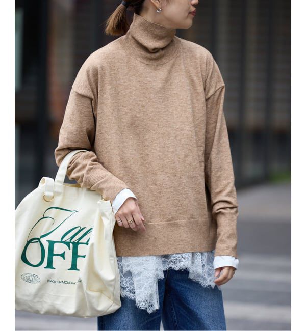 SLOBE IENA「ウォッシャブルタートルニット」|ニット・セーター|