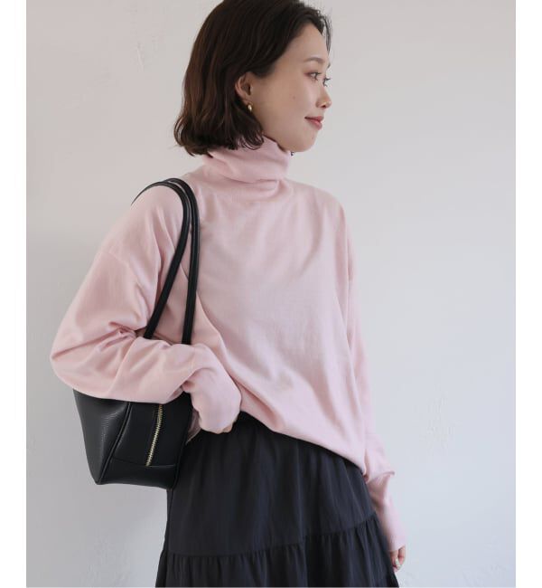 SLOBE IENA「ウォッシャブルタートルニット」|ニット・セーター|ピンク A