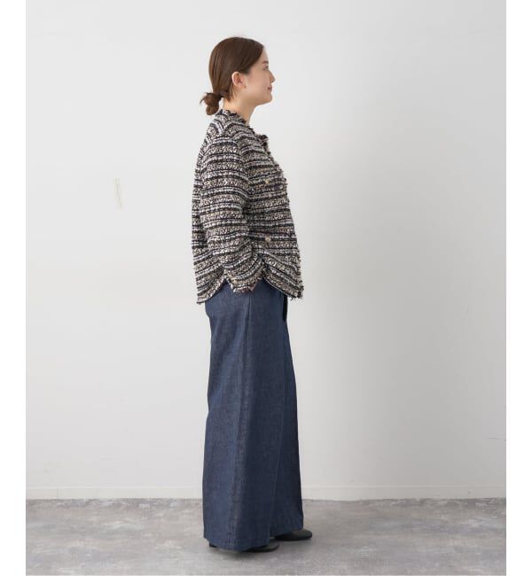 IENA「LESAGEツイードジャケット」|ノーカラージャケット|