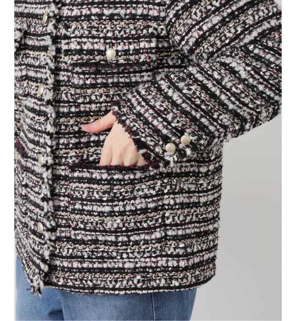 IENA「LESAGEツイードジャケット」|ノーカラージャケット|