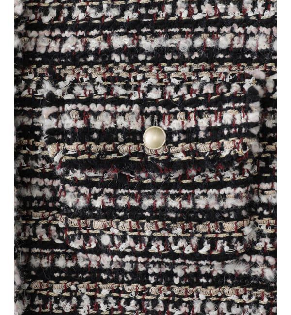 IENA「LESAGEツイードジャケット」|ノーカラージャケット|