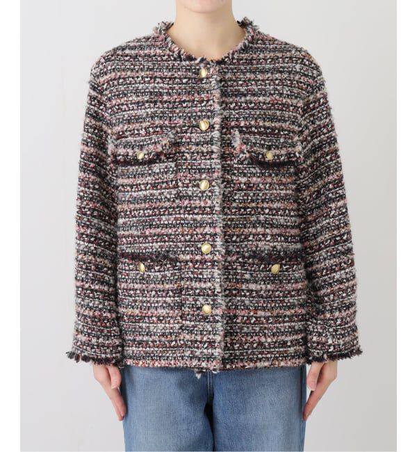 IENA「LESAGEツイードジャケット」|ノーカラージャケット|その他カラー B