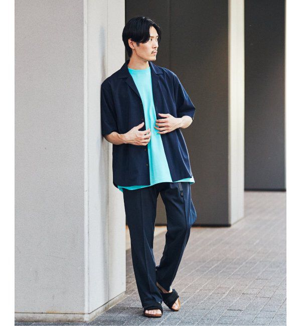 EDIFICE「【LOOPWHEELER for LOWERCASE】別注 ツリテンジク ビッグTシャツ」|Tシャツ・カットソー|