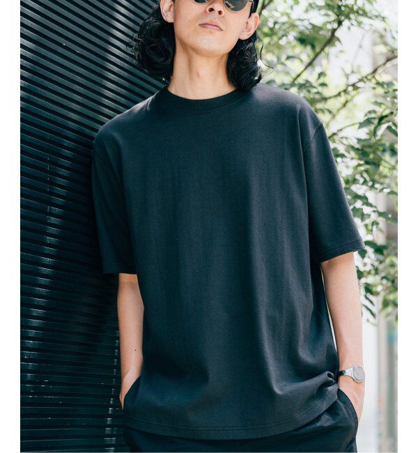 EDIFICE「【LOOPWHEELER for LOWERCASE】別注 ツリテンジク ビッグTシャツ」|Tシャツ・カットソー|