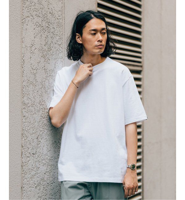 EDIFICE「【LOOPWHEELER for LOWERCASE】別注 ツリテンジク ビッグTシャツ」|Tシャツ・カットソー|