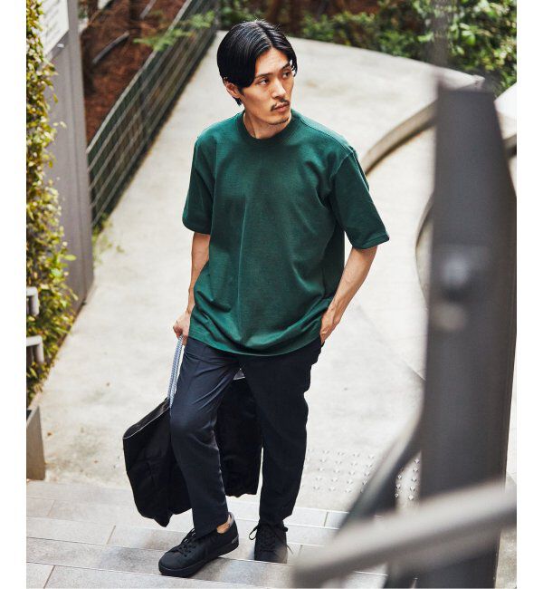 EDIFICE「【LOOPWHEELER for LOWERCASE】別注 ツリテンジク ビッグTシャツ」|Tシャツ・カットソー|