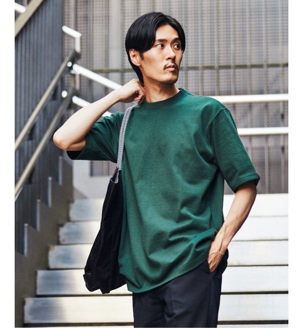 EDIFICE「【LOOPWHEELER for LOWERCASE】別注 ツリテンジク ビッグTシャツ」|Tシャツ・カットソー|